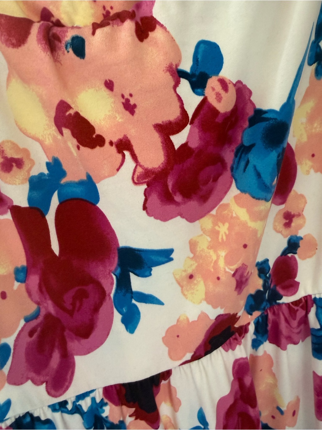 Rebdolls New With Tags Pink Multi Floral Tie-Shoulder Maxi Dress — image 8 of 8